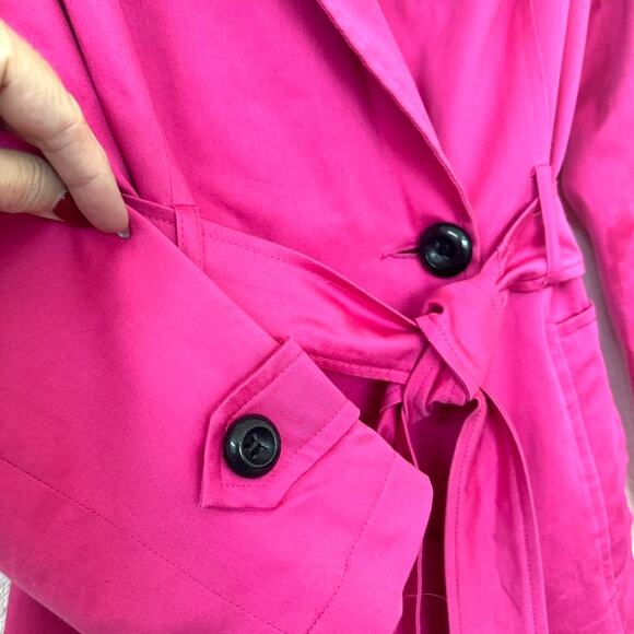 Savoir Pink Trench Coat UK 12/US 8, Barbiecore, Excellent Condition - Picture 3 of 9